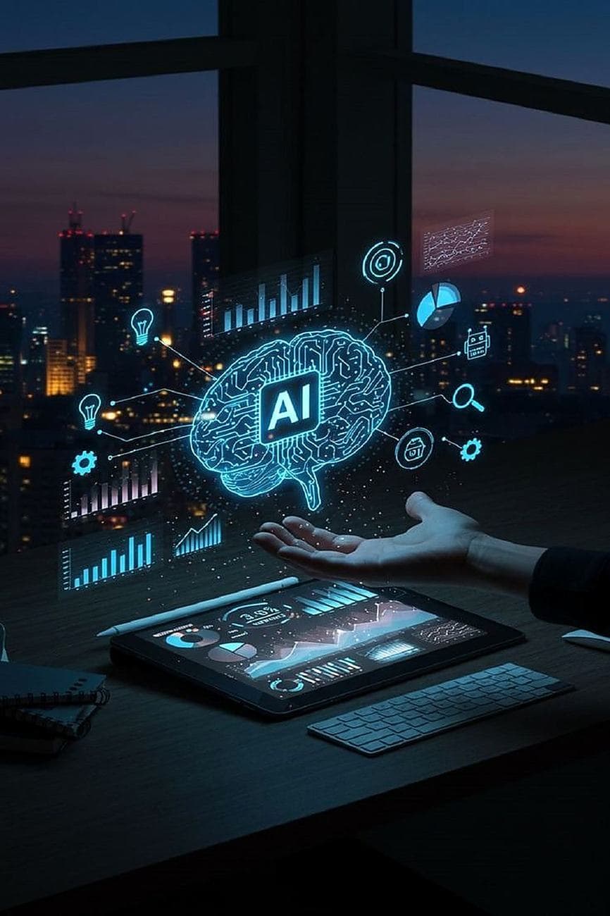 Advanced application logic and artificial intelligence integration visual